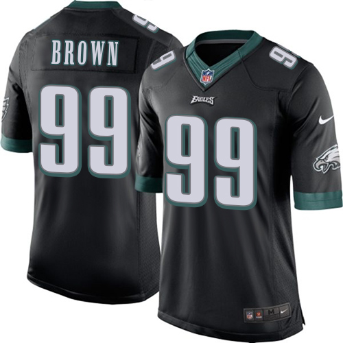 Youth Elite Jerome Brown Nike Jersey Black Alternate - #99 NFL Philadelphia Eagles